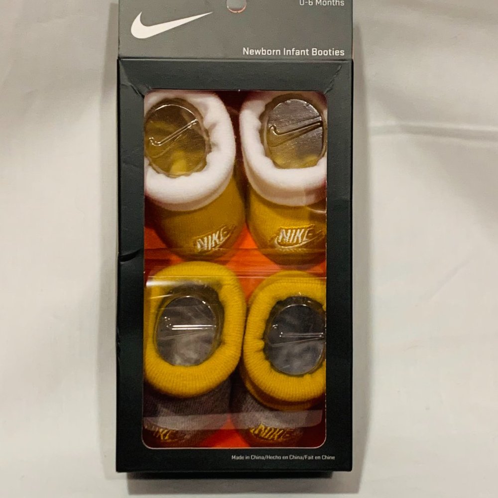 Nike Infant Booties Yello/Grey